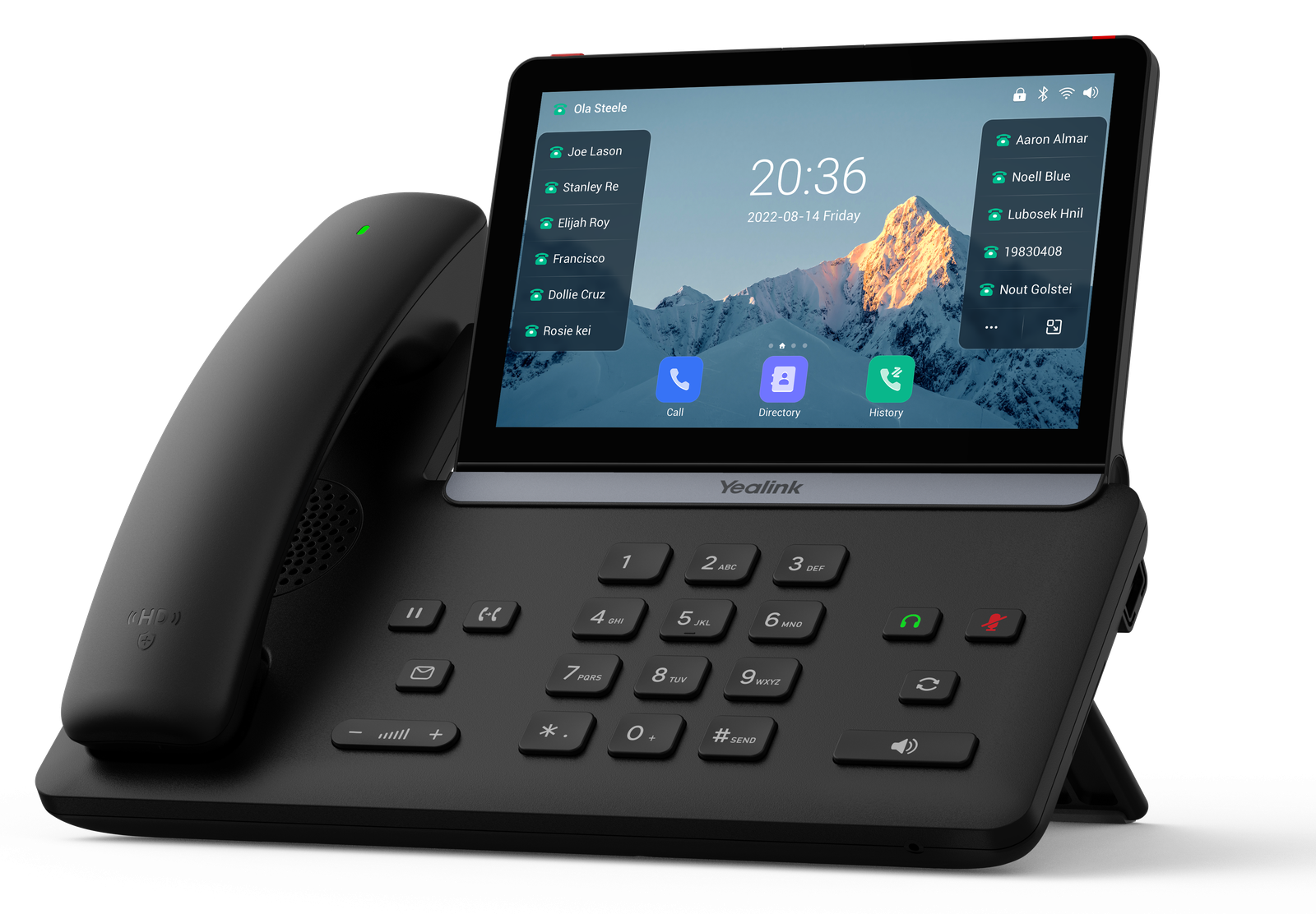 Yealink SIP-T87W business desk phone for a cloud-hosted PBX system